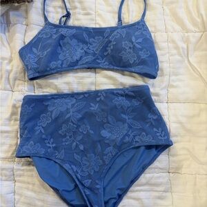 Aerie Blue Floral Bikini Set